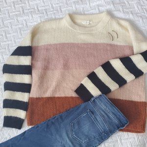 NWOT Truly Madly Deeply Color Block Sweater